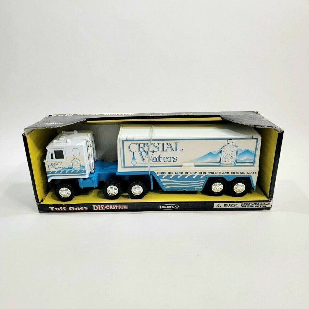 Vintage‎ REMCO Tuff Ones Die Cast Metal Crystal Waters 18 Wheeler Truck 96'